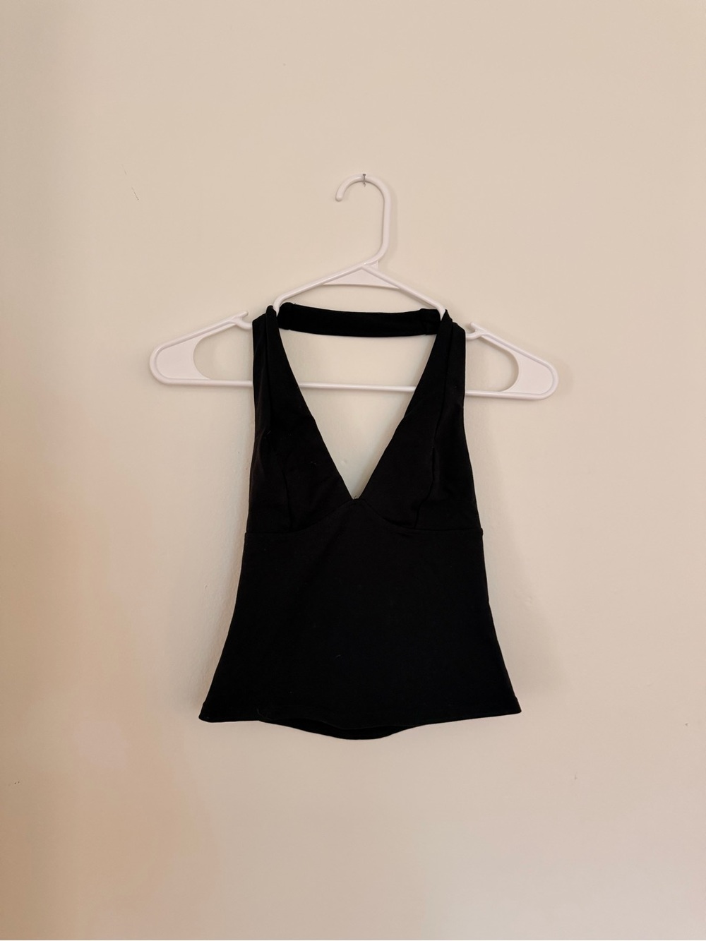 Free People Black V-Neck Tank Top